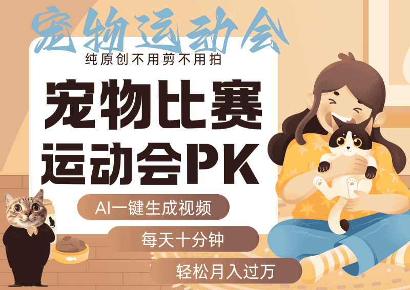 AI萌宠运动员跳水 射击  篮球  足球比赛   每天十分钟 附详细提示词文案库  代替做…-有道网创