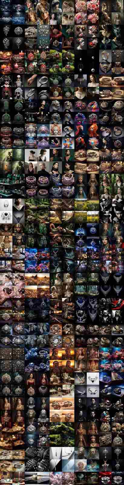 图片[9]-463个Midjourney珠宝摄影提示词：覆盖全品类珠宝，AI设计秒出专业效果