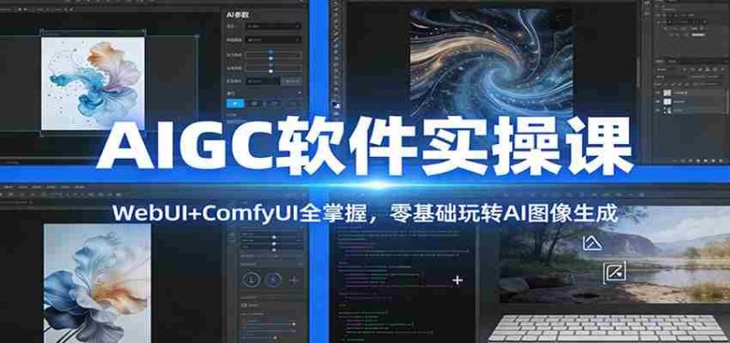 AIGC软件实操课：WebUI+ComfyUI全掌握，零基础玩转AI图像生成-有道网创