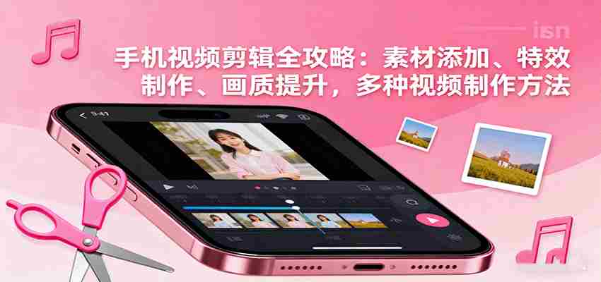 手机视频剪辑全攻略：素材添加、特效制作、画质提升，多种视频制作方法-有道网创