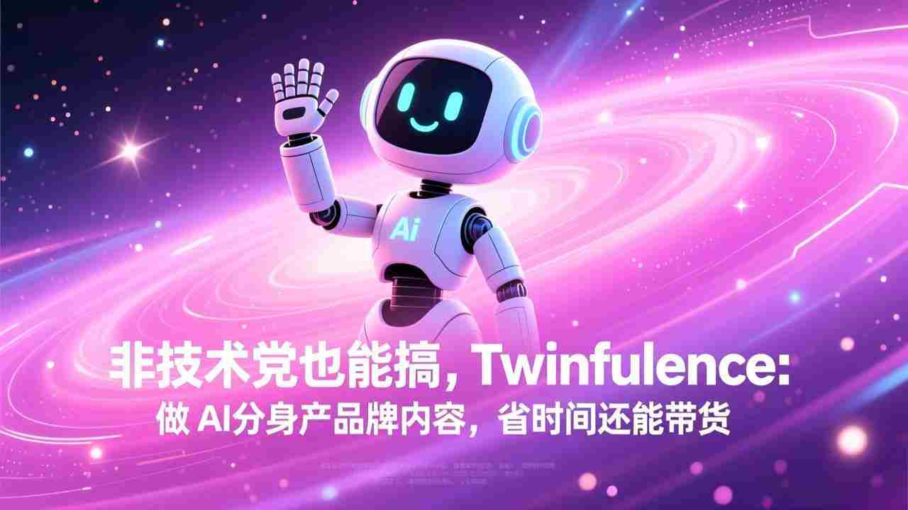 （17381期）非技术党也能搞!Twinfluence:做 AI 分身产品牌内容,省时间还能带货-有道网创