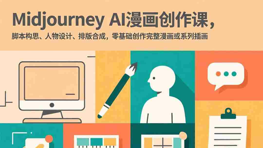 （17299期）Midjourney AI漫画创作课，脚本构思、人物设计、排版合成，零基础创作完整漫画或系列插画-有道网创