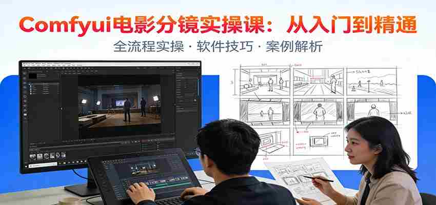 ComfyUI电影分镜实操课：分镜一致性，全流程AI视频制作，零基础也能做专业分镜-有道网创
