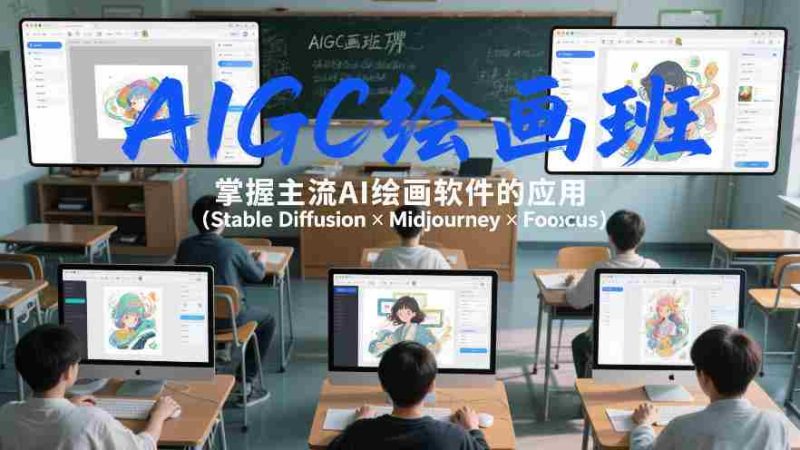 AIGC绘画班，掌握主流Ai绘画软件的应用（Stable Diffusion x Midjourney x Fooocus）-有道网创
