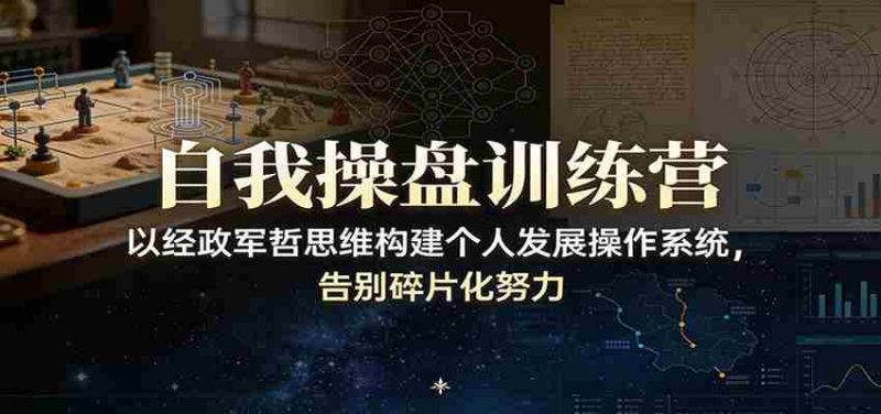 自我操盘训练营：以经政军哲思维构建个人发展操作系统，告别碎片化努力-有道网创