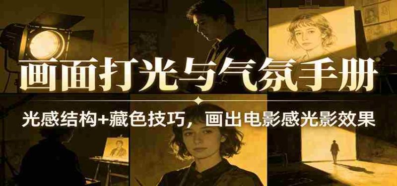 画面打光与气氛手册：光感结构+藏色技巧，画出电影感光影效果-有道网创