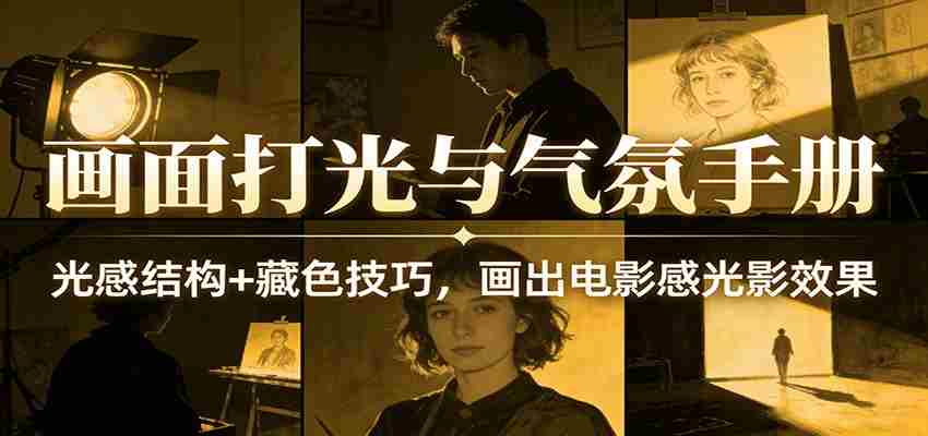 画面打光与气氛手册：光感结构+藏色技巧，画出电影感光影效果-有道网创