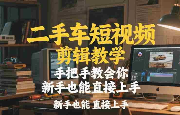二手车短视频剪辑教学,手把手教会你,新手也能直接上手