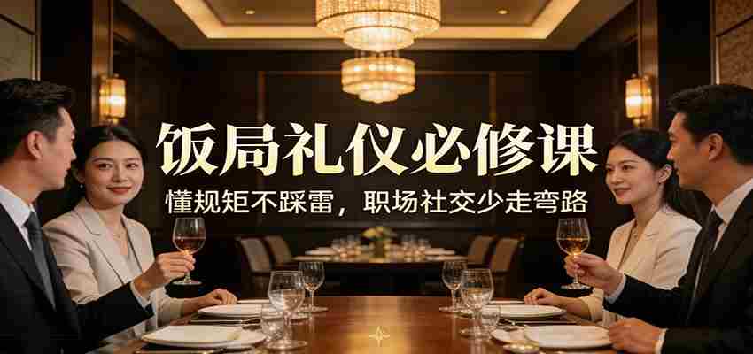 公众号收费文章：《饭局礼仪必修课：懂规矩不踩雷，职场社交少走弯路》-有道网创