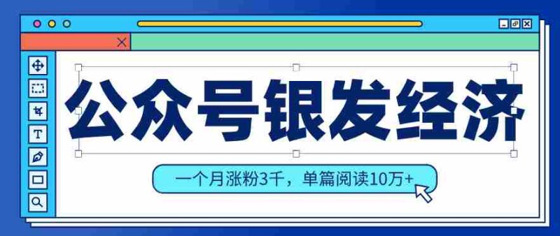 公众号老年哲学鸡汤赛道，一个月涨粉3千，单篇阅读10万+（详细操作教程）-有道网创