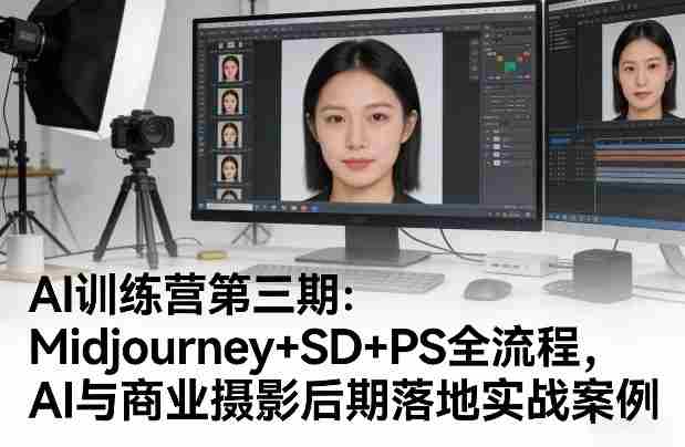 AI训练营第三期：Midjourney+SD+PS全流程，AI与商业摄影后期落地实战案例-有道网创