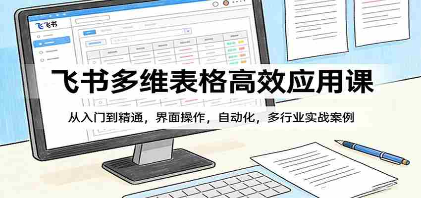 飞书多维表格高效应用课：从入门到精通，界面操作，自动化，多行业实战案例-有道网创