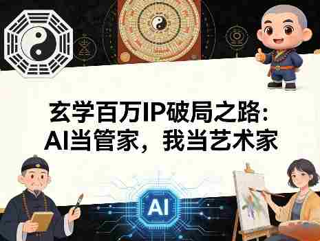 玄学百万IP破局之路：AI当管家，我当艺术家-有道网创