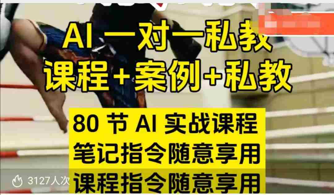 AI指令实战课，课程+案例，80节AI实战课程，笔记指令随意享用，课程指令随意享用（更新26年3月）-有道网创