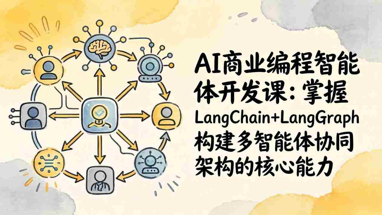 （17608期）AI商业编程智能体开发课：掌握LangChain+LangGraph构建多智能体协同架构的核心能力-有道网创