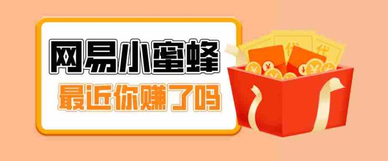 首发！网易小蜜蜂拉新，19元/单，网易大厂背书，零成本零门槛，月入轻松破万-有道网创