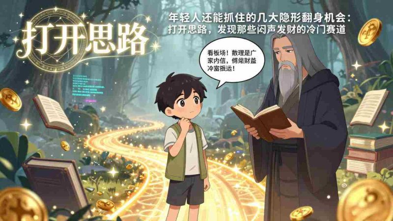 （17471期）付费文1+2：年轻人还能抓住的几大隐形翻身机会：打开思路，发现那些闷声发财的冷门赛道-有道网创