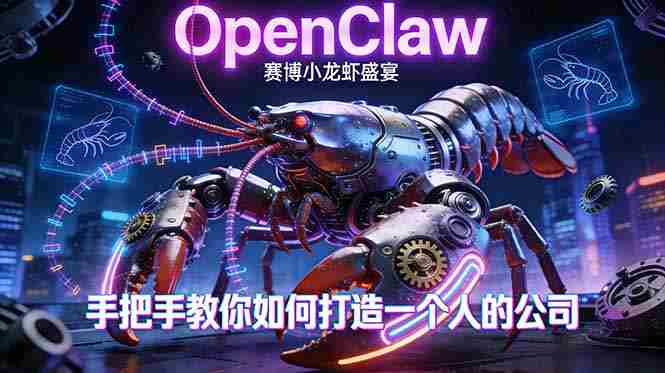 （17684期）OpenClaw，小龙虾-从产品到爆款的成长之路，手把手教你如何打造一个人的公司-有道网创