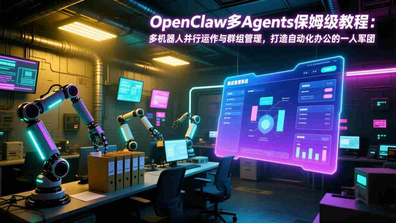 （17563期）OpenClaw多Agents保姆级教程：多机器人并行运作与群组管理，打造自动化办公的一人军团-有道网创