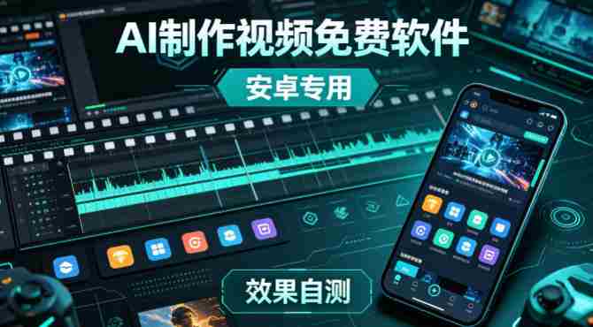 AI制作视频免费软件，安卓软件，效果自测-有道网创