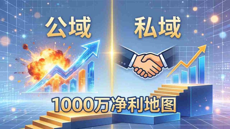 (18217期)公域玩命出爆款,私域悄悄做成交:这套AI内训课,2026给你打通1000万净利的地图-有道网创