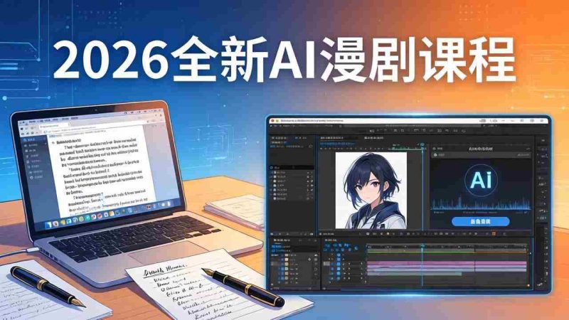 （17893期）2026全新AI漫剧课程：覆盖创作全链路，教你写作分镜剪辑配音一站式打造漫剧作品-有道网创