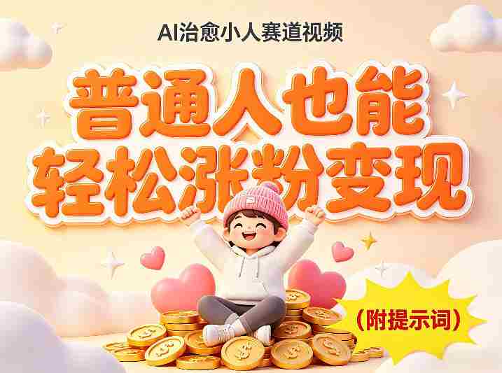 AI治愈小人赛道视频,普通人也能轻松涨粉变现,实操教学(附完整提示词)