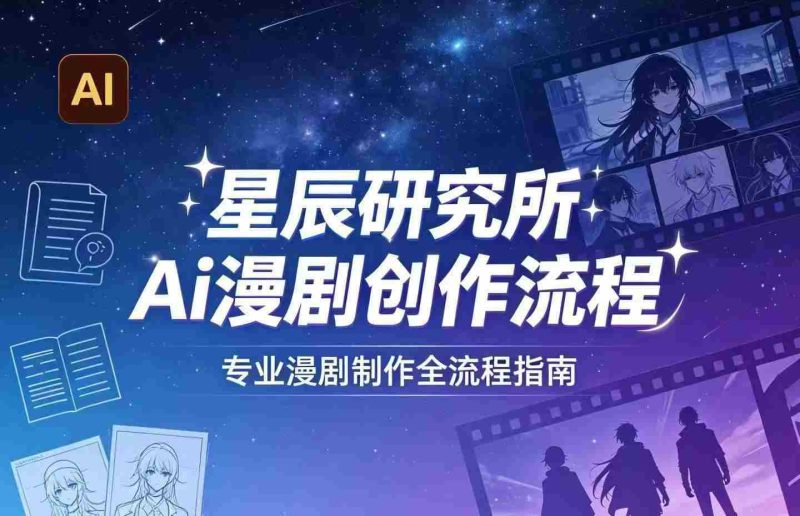 AI漫剧创作全流程指南｜从工具到编剧，从流量到变现，小白也能学会的专业漫剧制作法-有道网创