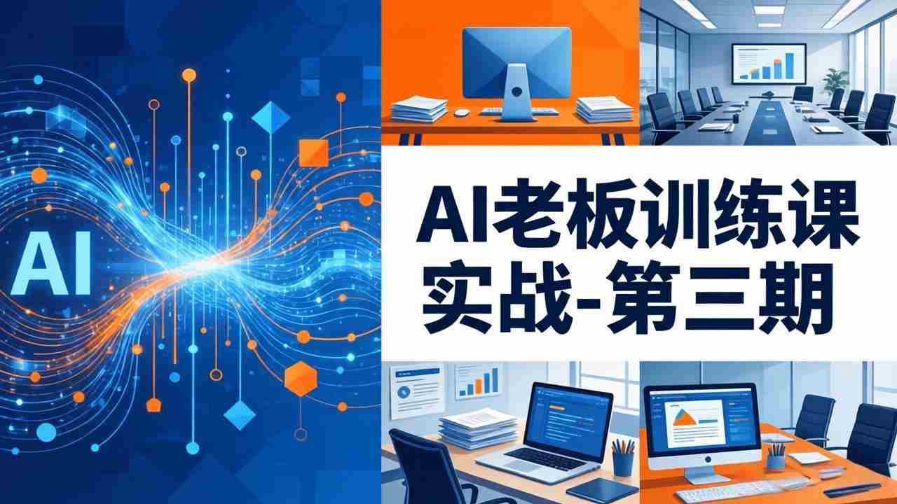 （18025期） AI老板训练课实战-第三期：AI+内容应用落地教学，从0到1打通AI变现完整路径-有道网创