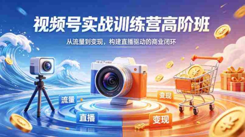 视频号实战训练营高阶班，从流量到变现，构建直播驱动的商业闭环（26年4月）-有道网创