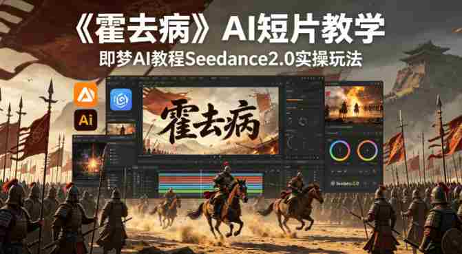 《霍去病》AI短片教学，即梦AI教程Seedance2.0实操玩法-有道网创