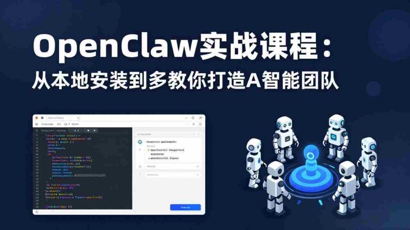 （17883期）OpenClaw实战课程：从本地安装到多Agent协同，手把手教你打造AI智能团队-有道网创