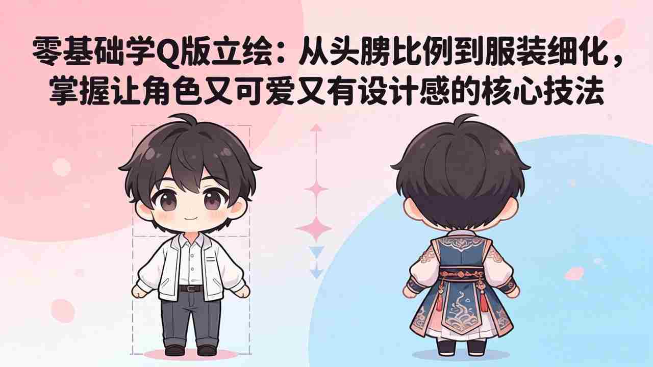 （18036期）零基础学Q版立绘：从头身比例到服装细化，掌握让角色又可爱又有设计感的核心技法-有道网创