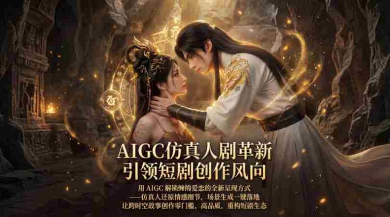 AIGC仿真人《合欢宗》短剧教学，用AIGC解锁缠绵爱恋的全新呈现方式，让跨时空故事创作零门槛、高品质，重构短剧生态-有道网创