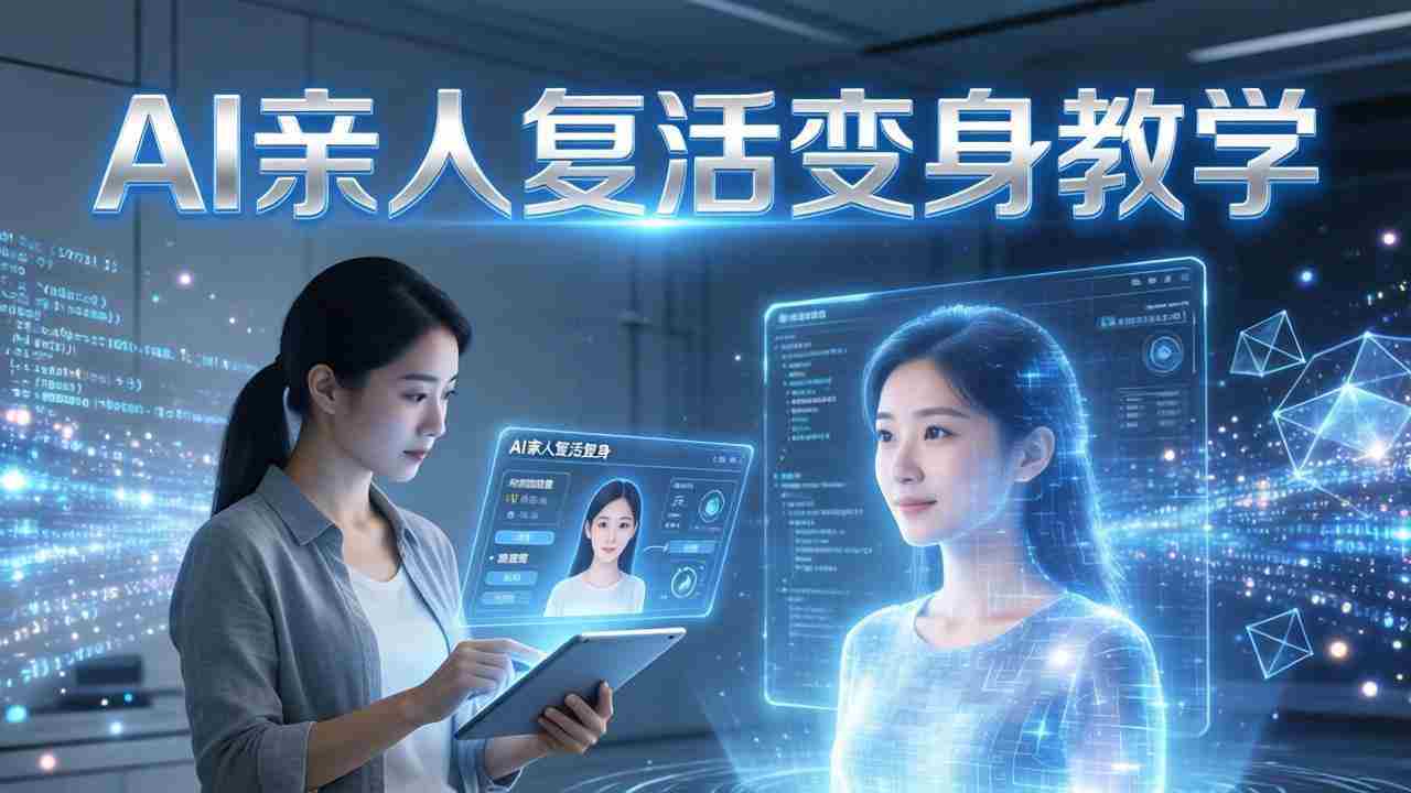 （17940期）AI亲人复活变身教学，最近超级火爆的项目，涨粉超级快，私域引流代做服务，收徒等-有道网创