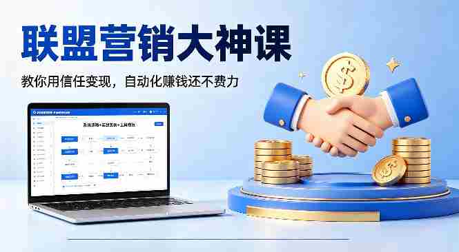 联盟营销大神课，教你用信任变现，自动化賺钱还不费力【原创双语字幕】-有道网创