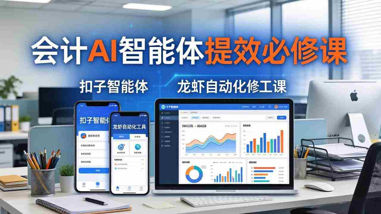 （18151期）财务会计AI智能体提效必修课：扣子智能体+龙虾自动化+报表分析，一站式提升财务工作效率-有道网创