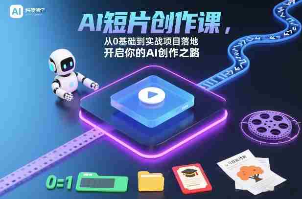 AI短片创作课，从0基础到实战项目落地，开启你的AI创作之路（更新0411）-有道网创
