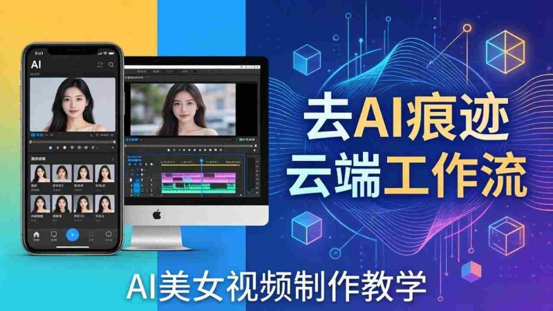 （17928期）AI美女视频制作教学：去AI痕迹，云端工作流出图，手机电脑均可，不需要配置-有道网创
