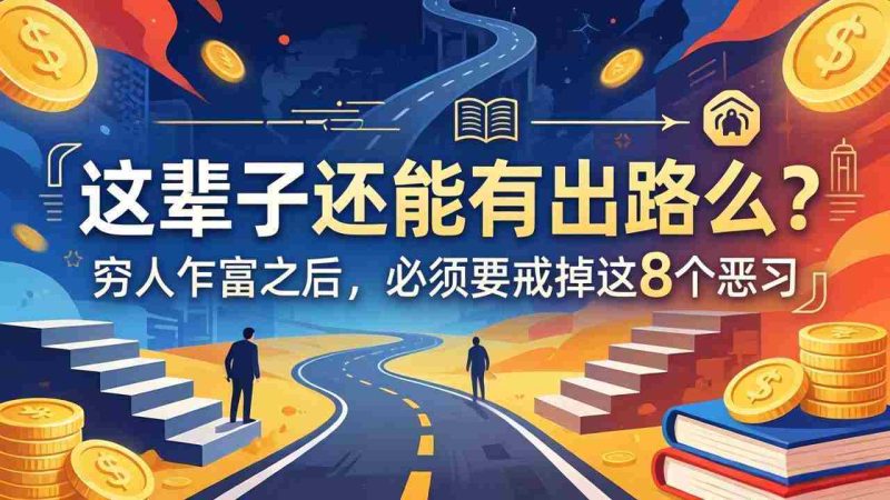 (18214期)关于人生两篇付费文章【这辈子还能有出路么?】【穷人乍富之后,必须要戒掉这8个恶习】-有道网创