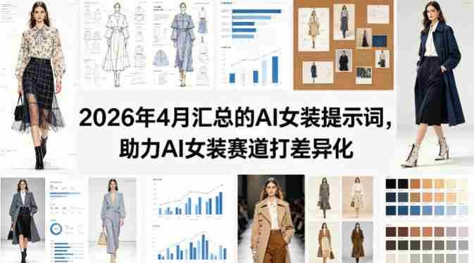 2026年4月汇总的AI女装提示词，助力AI女装赛道打差异化-有道网创