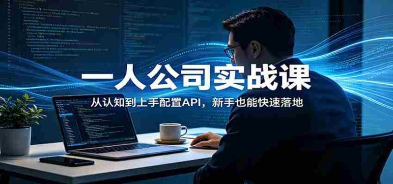 一人公司实战课：从认知到上手配置API，新手也能快速落地-有道网创