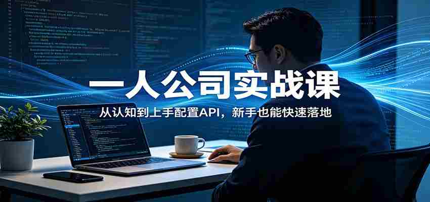 一人公司实战课：从认知到上手配置API，新手也能快速落地-有道网创