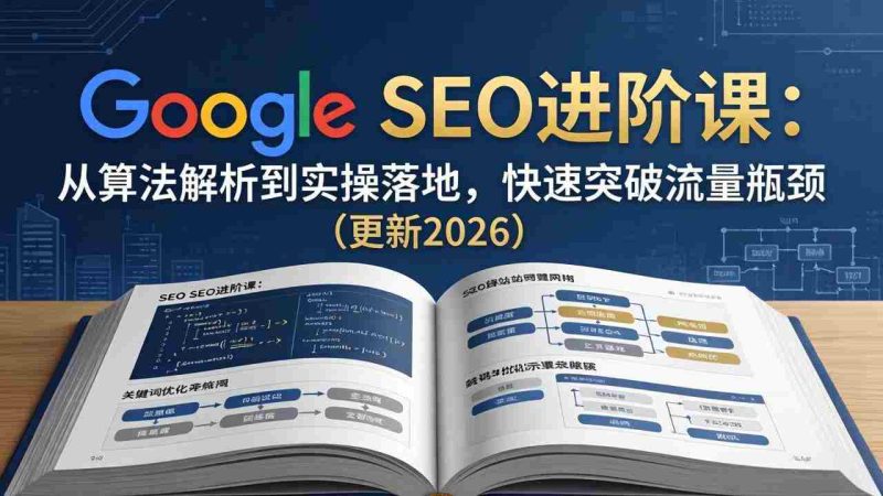 （18048期）Google SEO进阶课：从算法解析到实操落地，快速突破流量瓶颈（更新2026）-有道网创