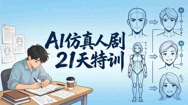 （18082期）AI仿真人剧21天特训-更新：从剧本到成片全流程实战，掌握角色一致性与变现方法-有道网创