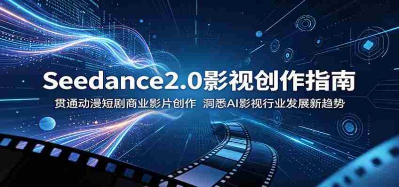 Seedance2.0影视创作指南：贯通动漫短剧商业影片创作，洞悉AI影视行业发展新趋势-有道网创