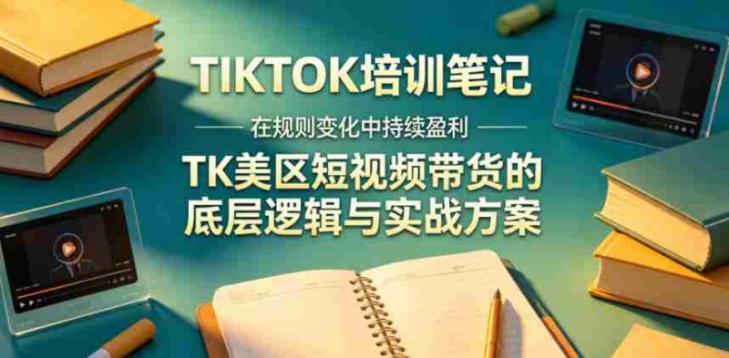 视界跨境TIKTOK4月17培训笔记,在规则变化中持续盈利,TK美区短视频带货的底层逻辑与实战方案【文档】-有道网创