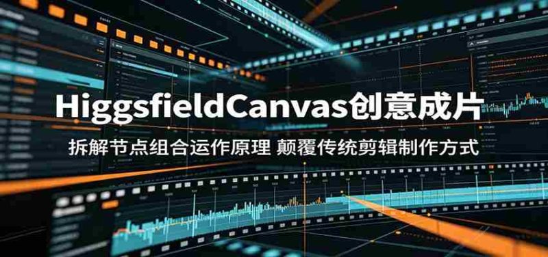 HiggsfieldCanvas创意成片：拆解节点组合运作原理，颠覆传统剪辑制作方式-有道网创