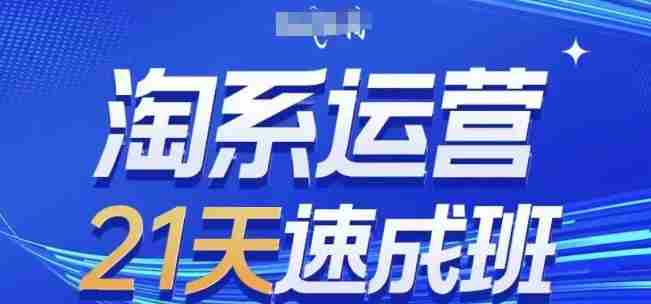 淘系运营21天速成班,0基础轻松搞定淘系运营,不做假把式,快速复制落地(更新26年5月)-有道网创