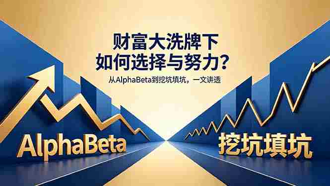 (18371期)付费文章:财富大洗牌下如何选择与努力?从AlphaBeta到挖坑填坑,一文讲透-有道网创